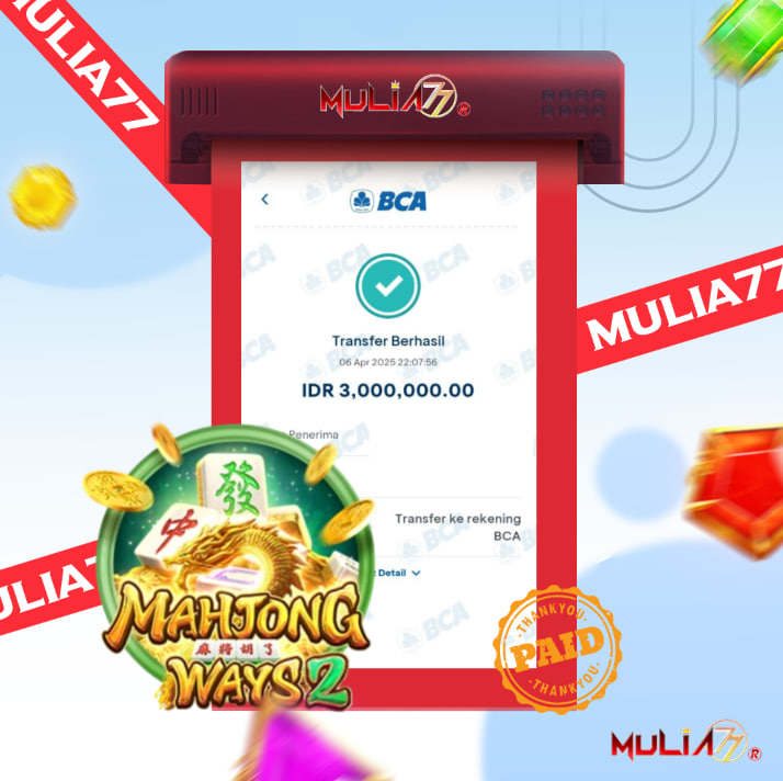 Menang Jackpot Slot Online Gacor MULIA77 Resmi Rp 3.000.000