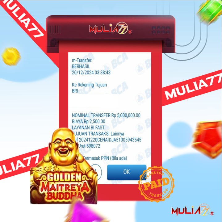 Menang Jackpot Slot Online Gacor MULIA77 Resmi Rp 5.000.000