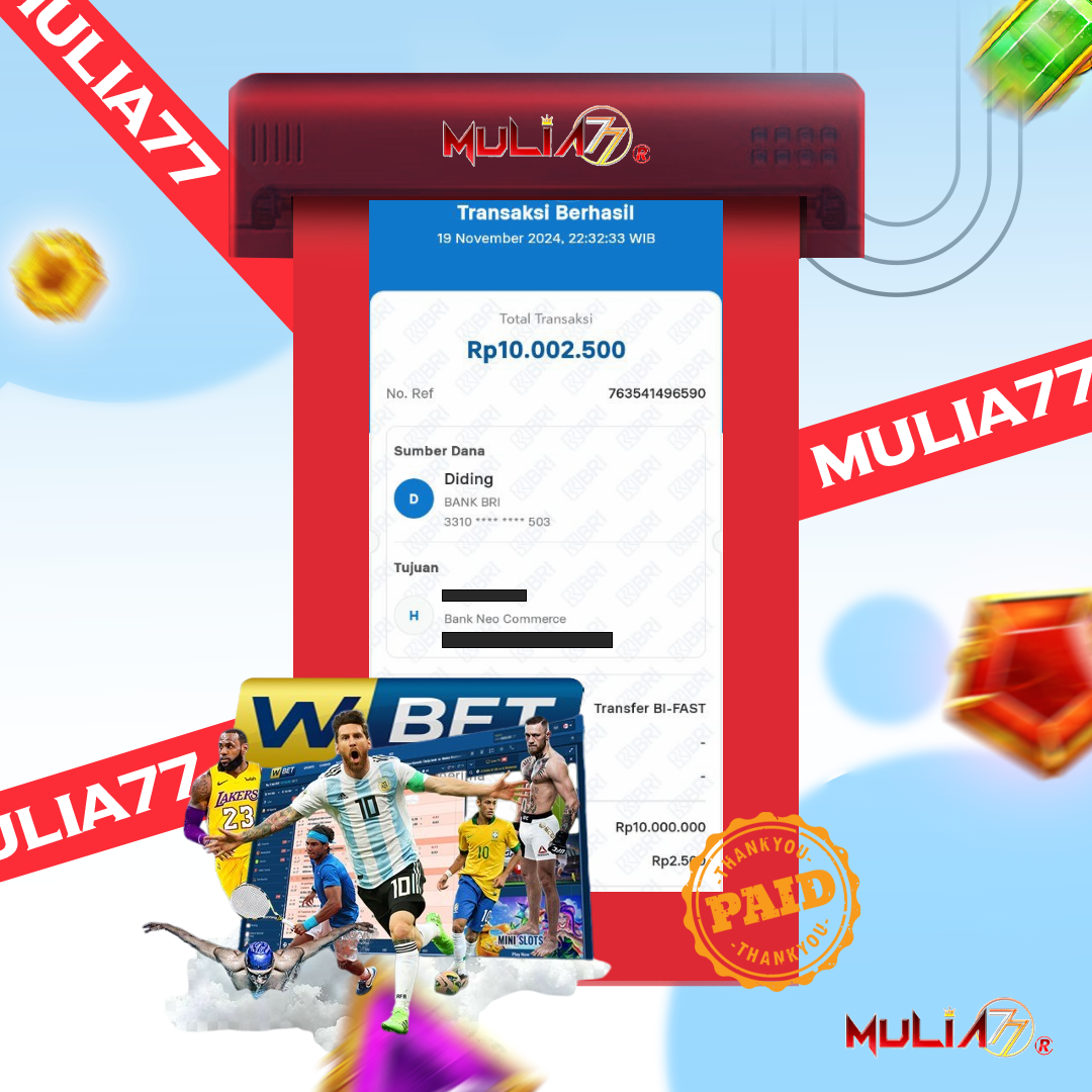 Menang Jackpot Slot Online Gacor MULIA77 Resmi Rp 10.000.000