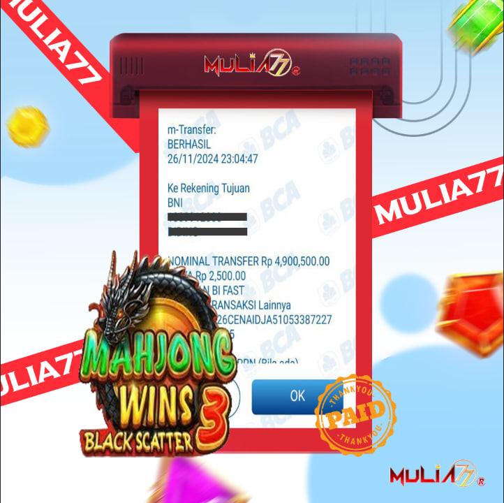 Menang Jackpot Slot Online Gacor MULIA77 Resmi Rp 4.898.000