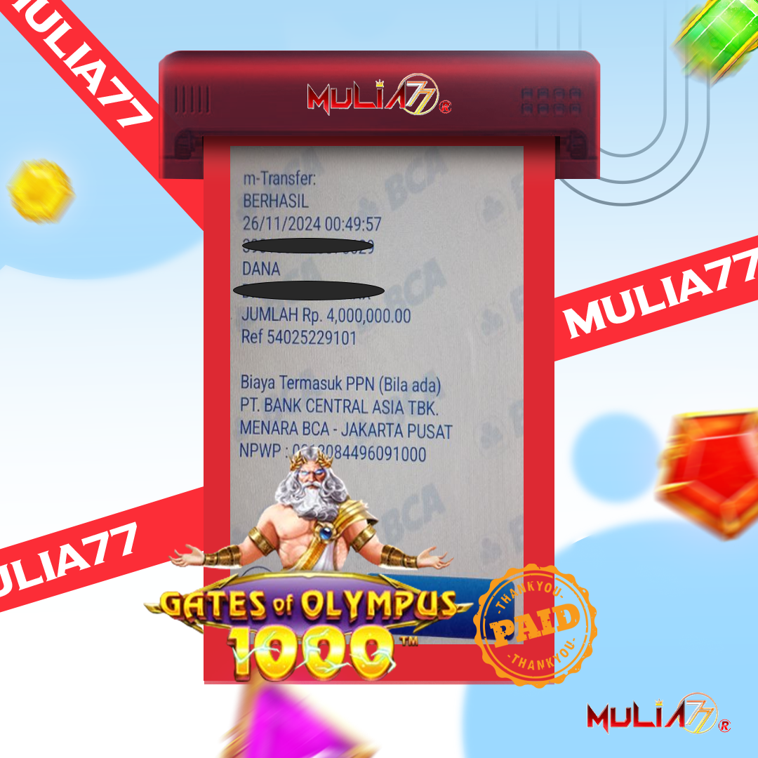 Menang Jackpot Slot Online Gacor MULIA77 Resmi Rp 4.000.000