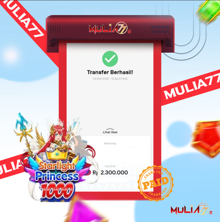 Menang Jackpot Slot Online Gacor MULIA77 Resmi Rp 2.300.000