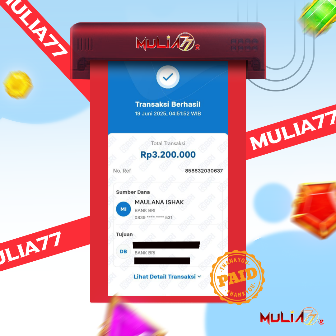 Menang Jackpot Slot Online Gacor MULIA77 Resmi Rp 3.200.000