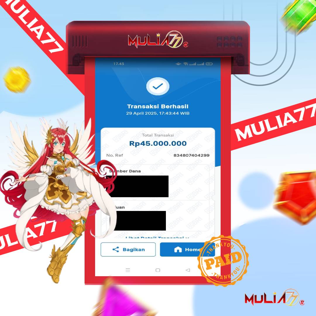 Menang Jackpot Slot Online Gacor MULIA77 Resmi Rp 45.000.000