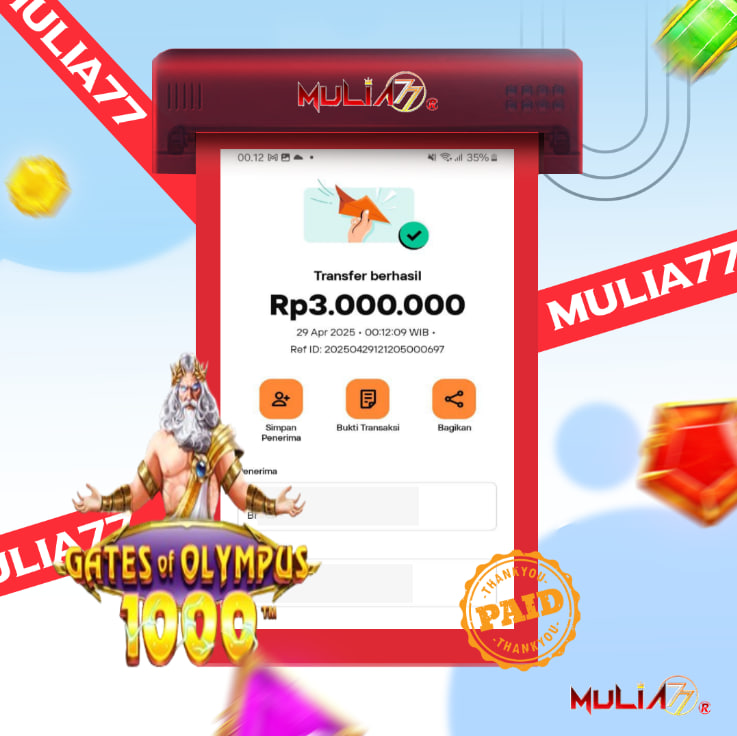 Menang Jackpot Slot Online Gacor MULIA77 Resmi Rp 3.000.000