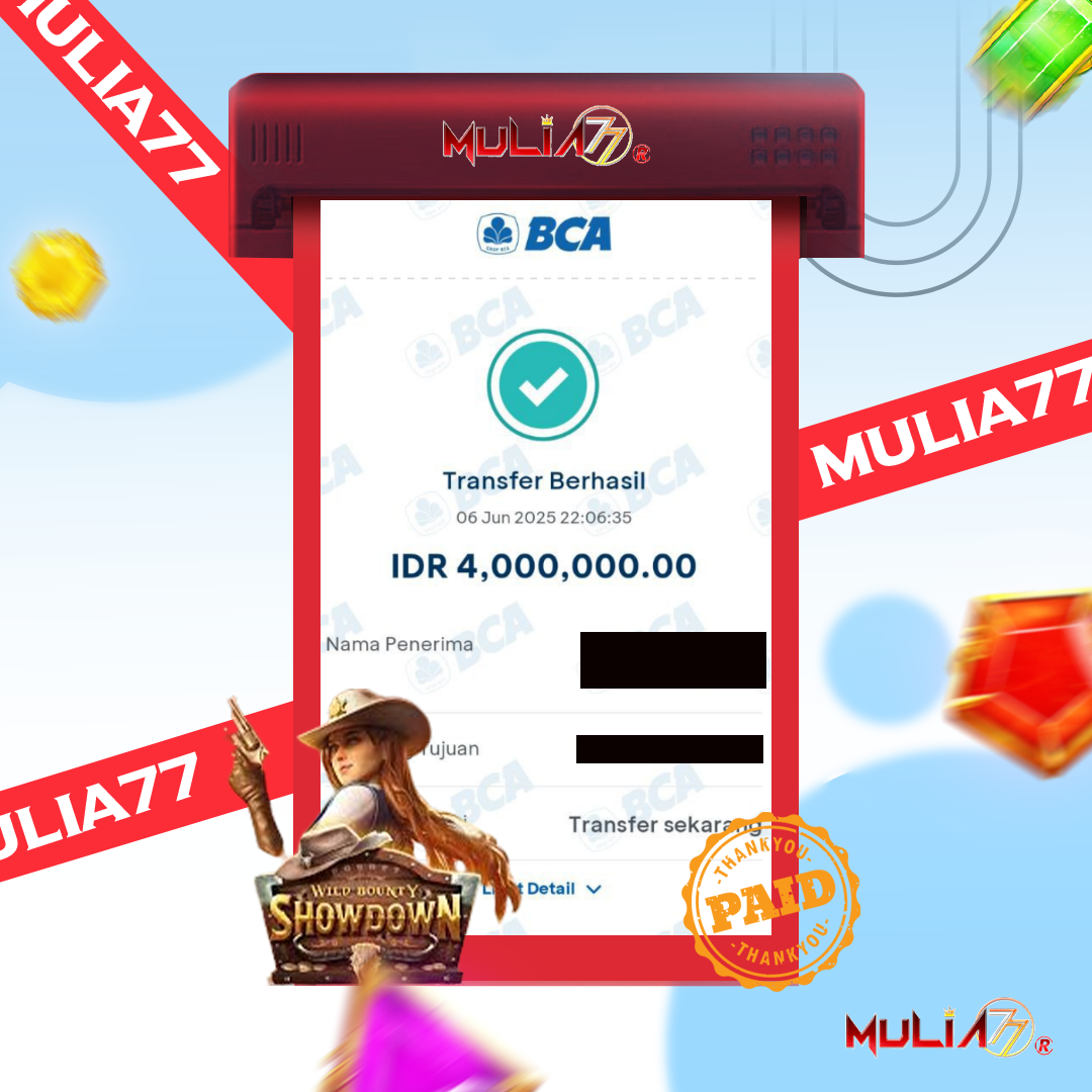 Menang Jackpot Slot Online Gacor MULIA77 Resmi Rp 4.000.000