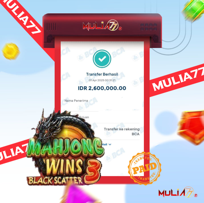 Menang Jackpot Slot Online Gacor MULIA77 Resmi Rp 2.600.000