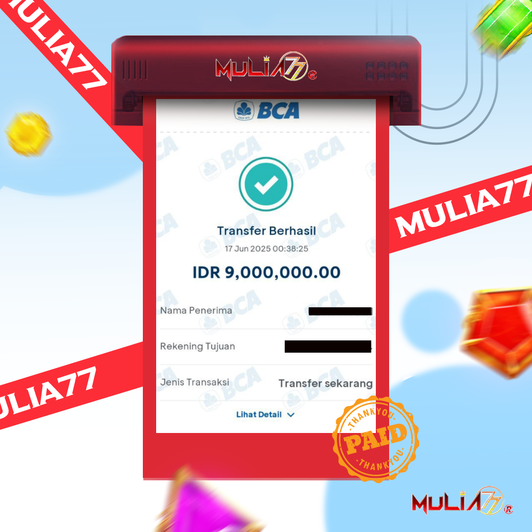 Menang Jackpot Slot Online Gacor MULIA77 Resmi Rp 9.000.000