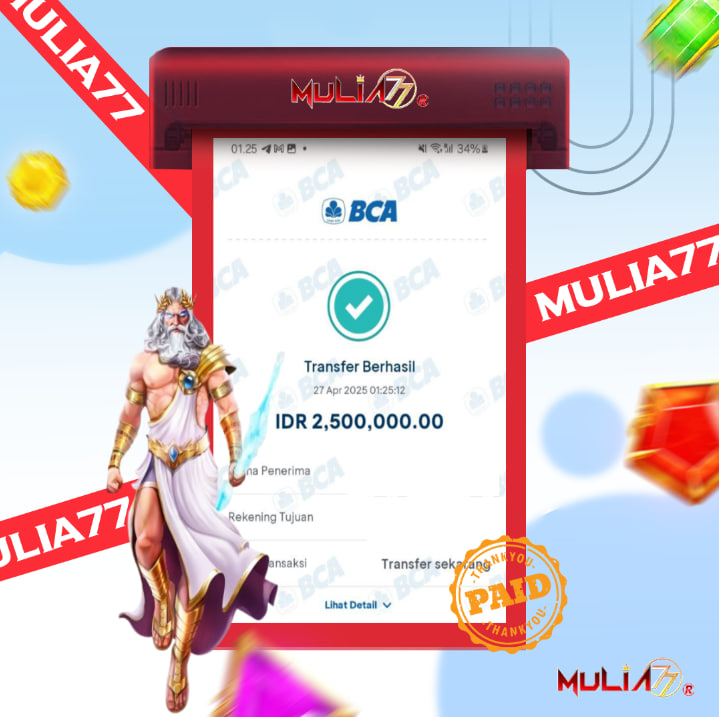 Menang Jackpot Slot Online Gacor MULIA77 Resmi Rp 2.500.000
