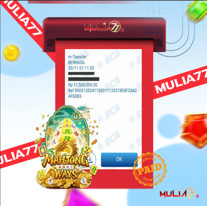 Menang Jackpot Slot Online Gacor MULIA77 Resmi Rp 11.500.000