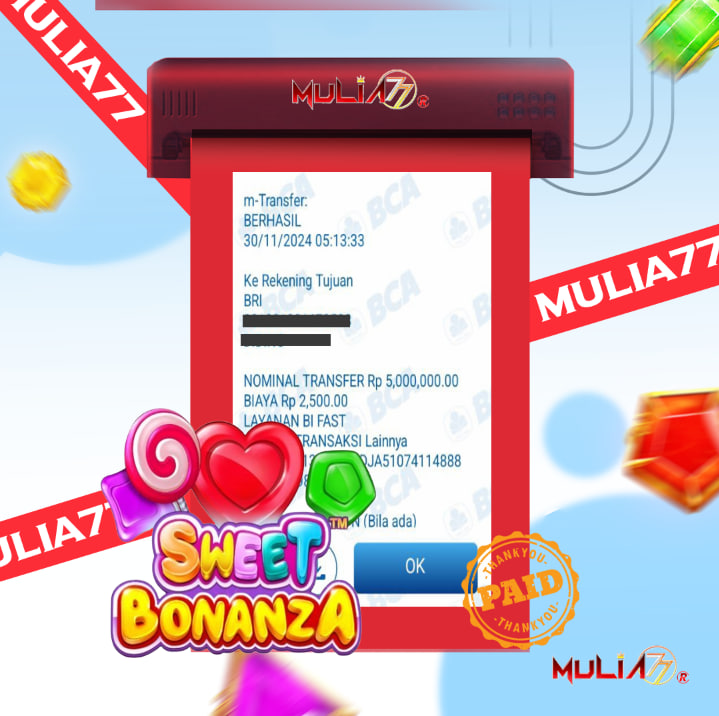 Menang Jackpot Slot Online Gacor MULIA77 Resmi Rp 5.000.000