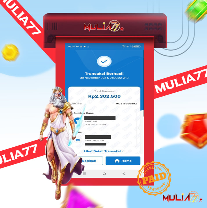 Menang Jackpot Slot Online Gacor MULIA77 Resmi Rp 2.300.000