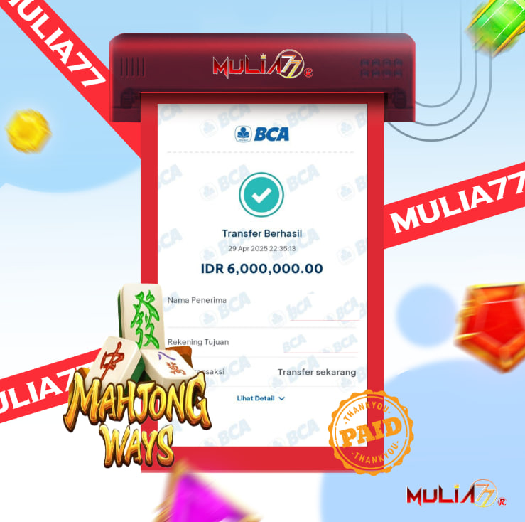 Menang Jackpot Slot Online Gacor MULIA77 Resmi Rp 6.000.000