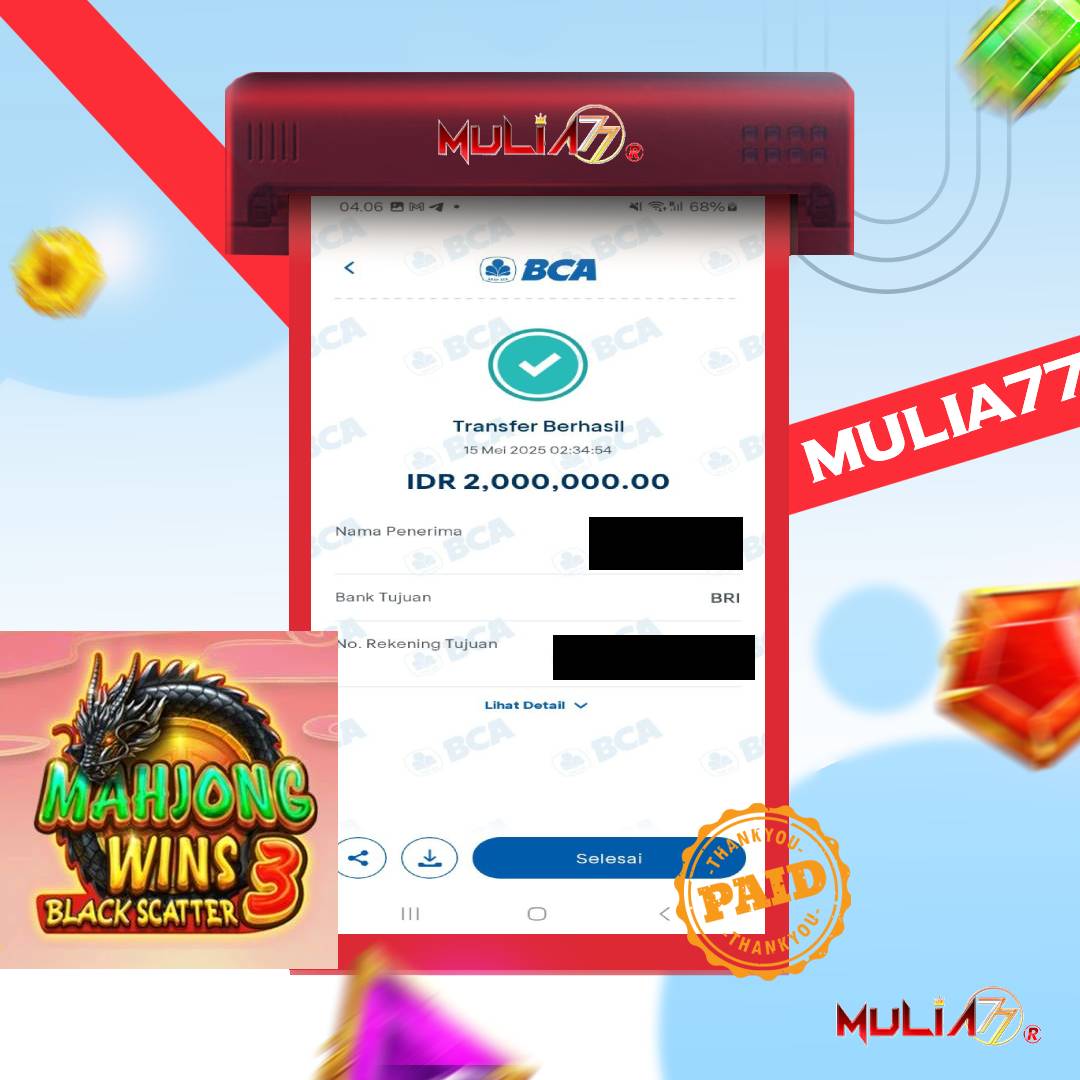 Menang Jackpot Slot Online Gacor MULIA77 Resmi Rp 2.000.000