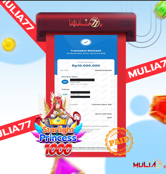 Menang Jackpot Slot Online Gacor MULIA77 Resmi Rp 10.000.000	