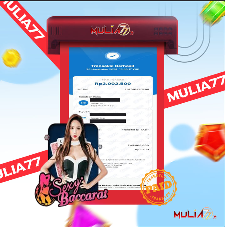 Menang Jackpot Slot Online Gacor MULIA77 Resmi Rp 3.000.000