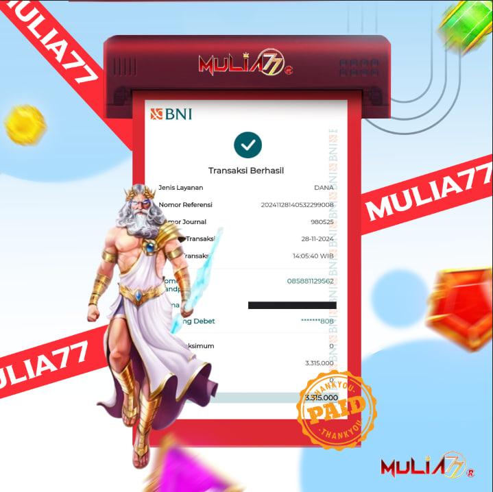 Menang Jackpot Slot Online Gacor MULIA77 Resmi Rp 3.315.000