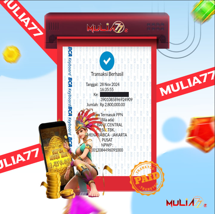 Menang Jackpot Slot Online Gacor MULIA77 Resmi Rp 2.800.000