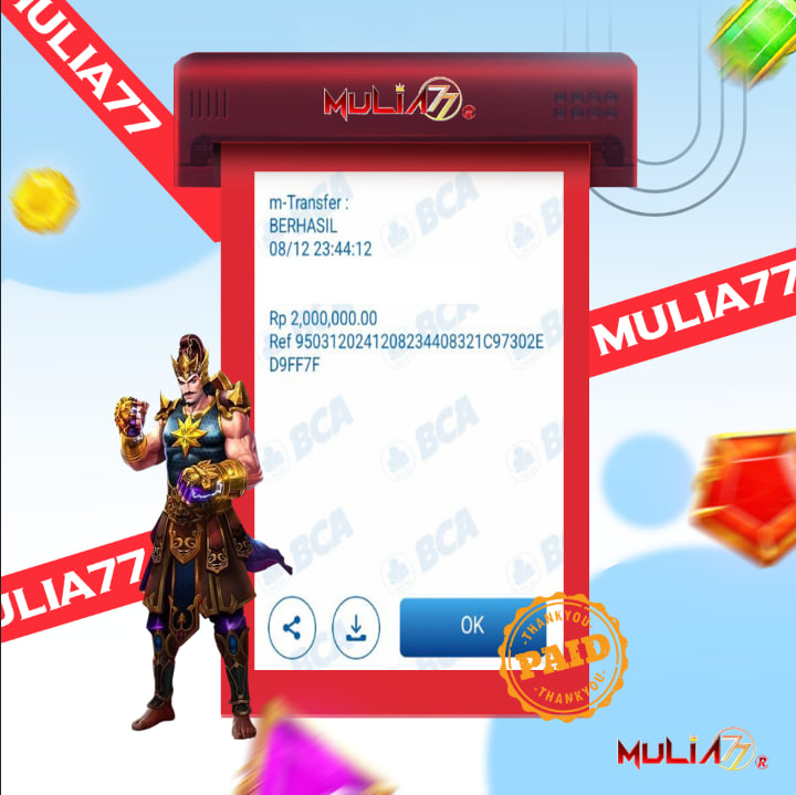 Menang Jackpot Slot Online Gacor MULIA77 Resmi Rp 2.000.000	