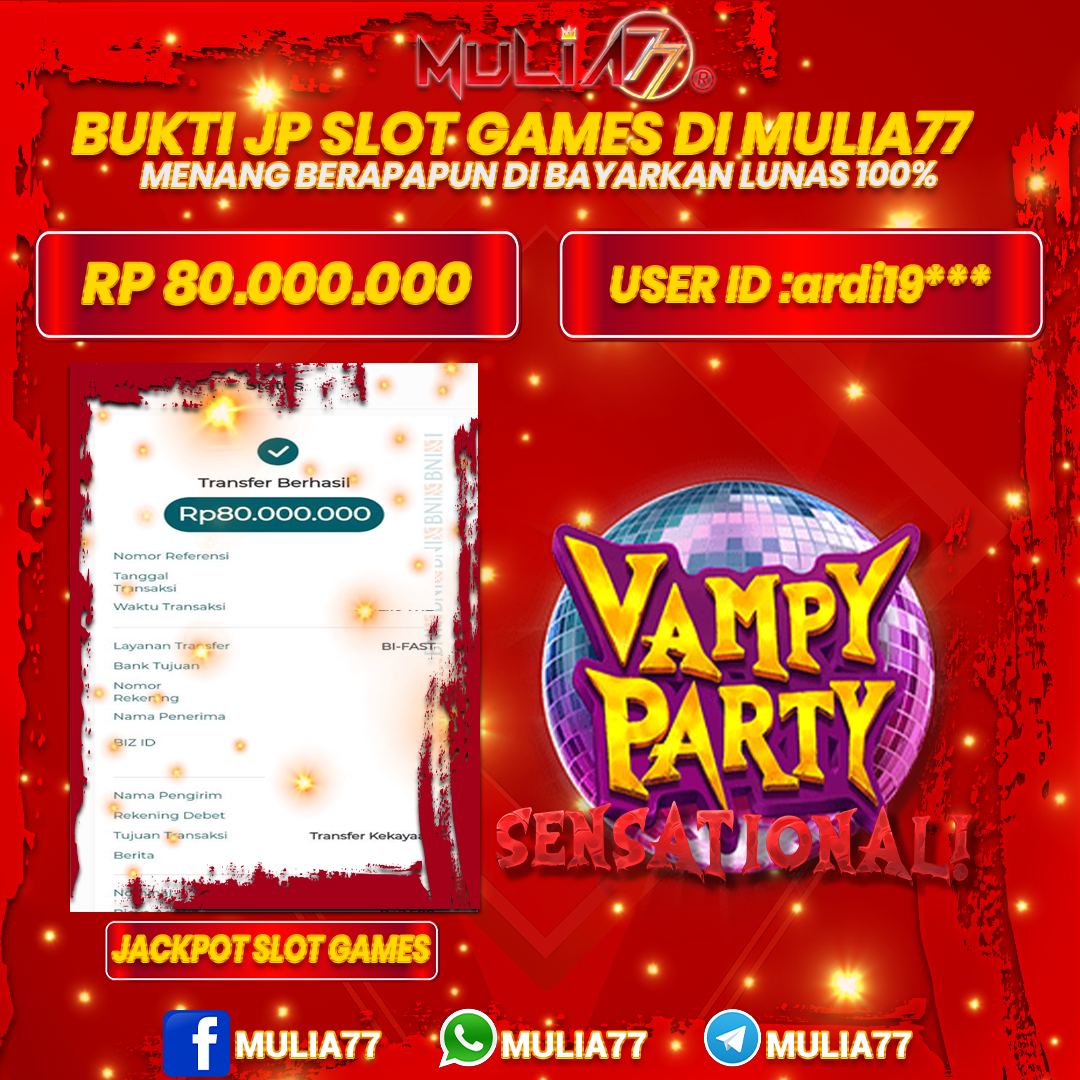 Menang Jackpot Slot Online Gacor MULIA77 Resmi Rp 80.000.000