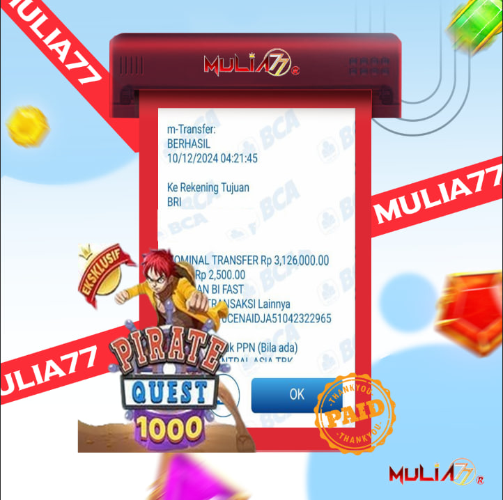 Menang Jackpot Slot Online Gacor MULIA77 Resmi Rp  3.126.000