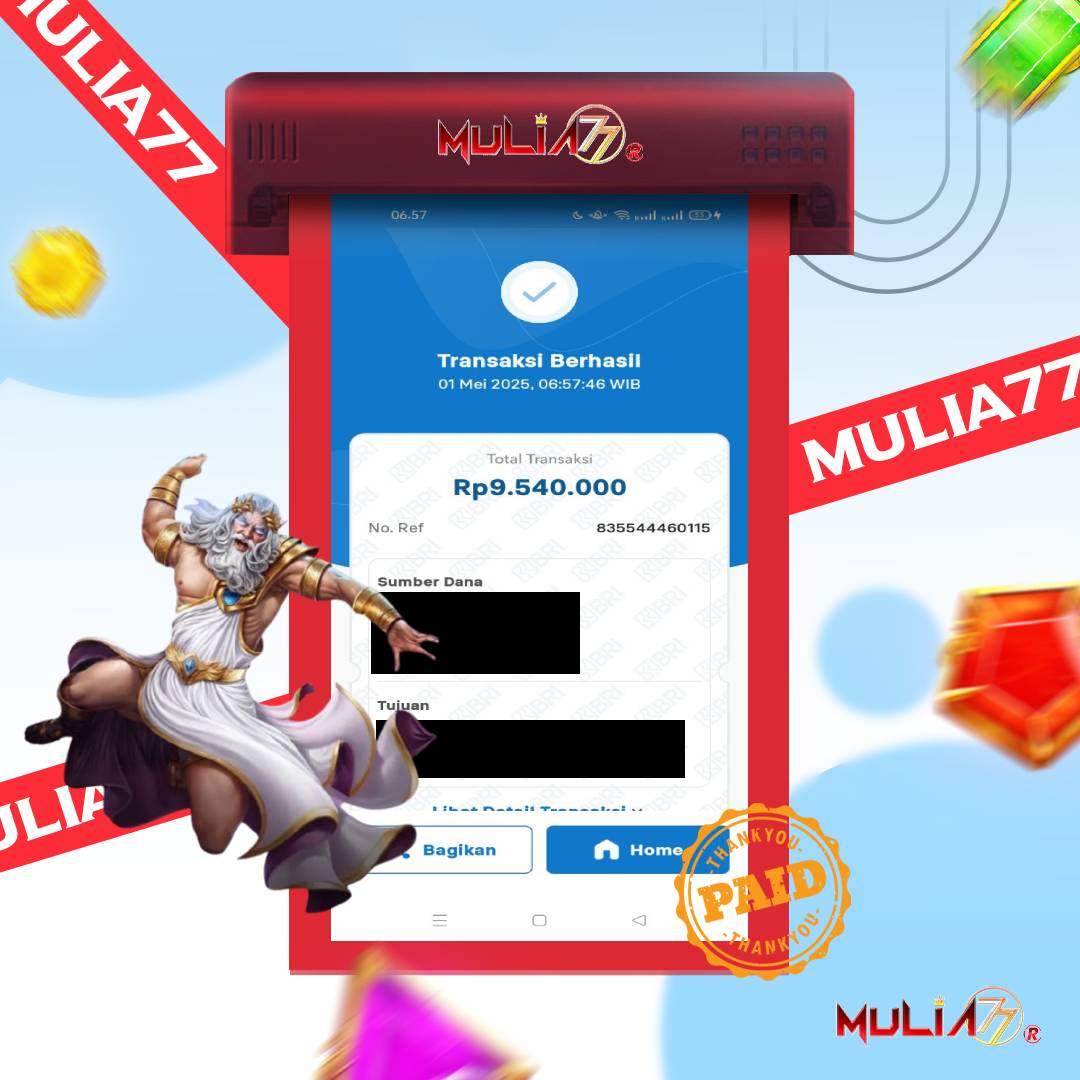 Menang Jackpot Slot Online Gacor MULIA77 Resmi Rp 9.540.000