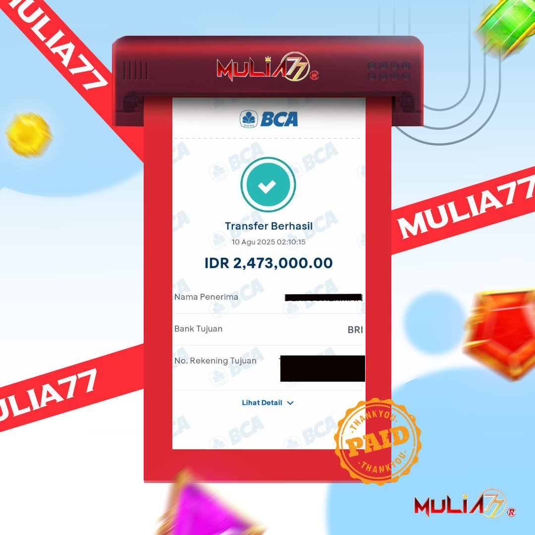 Menang Jackpot Slot Online Gacor MULIA77 Resmi Rp 2.473.000