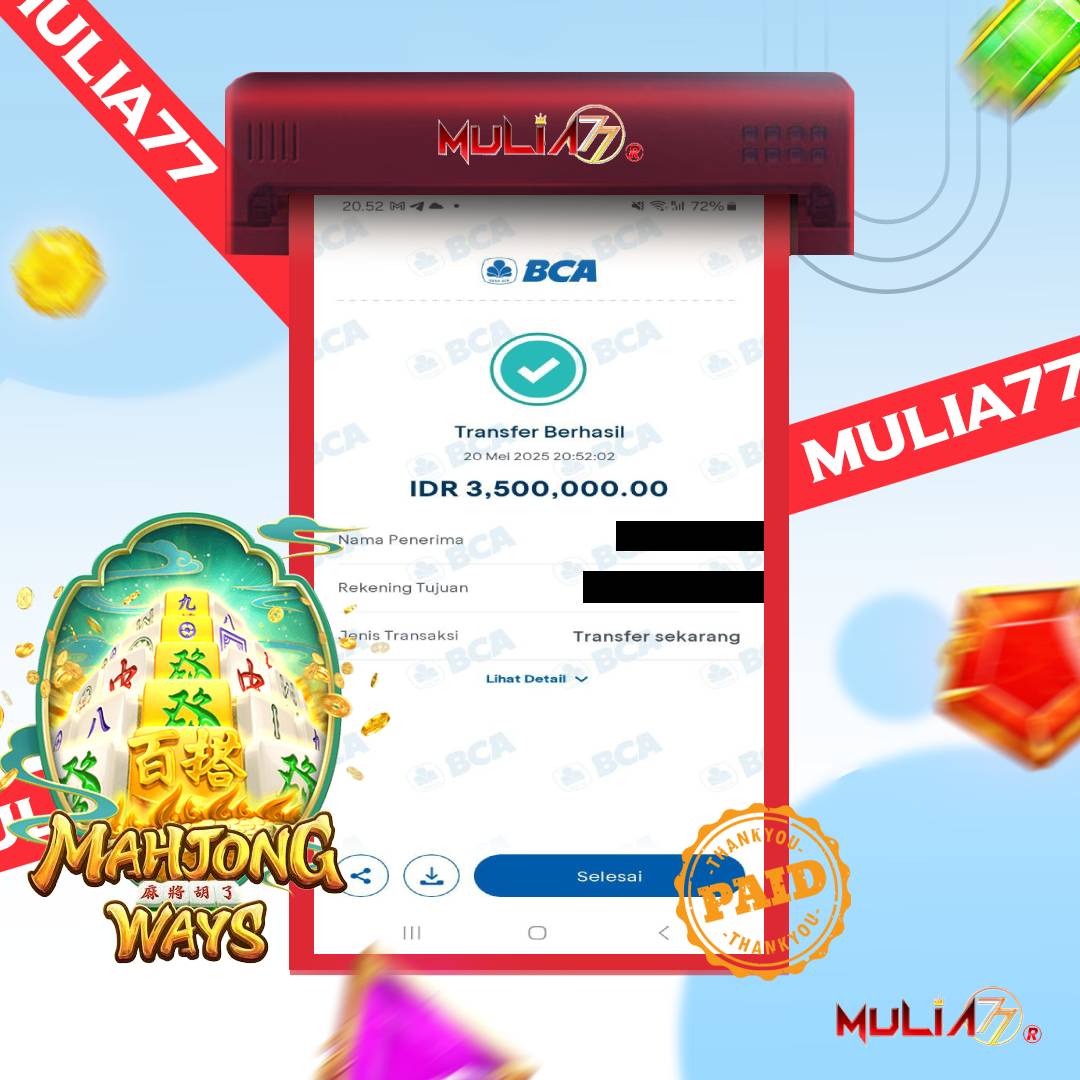 Menang Jackpot Slot Online Gacor MULIA77 Resmi Rp 3.500.000