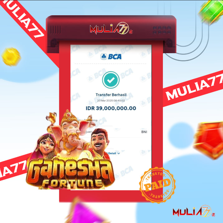 Menang Jackpot Slot Online Gacor MULIA77 Resmi Rp 39.000.000