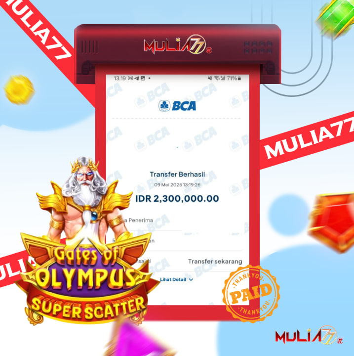 Menang Jackpot Slot Online Gacor MULIA77 Resmi Rp 2.300.000