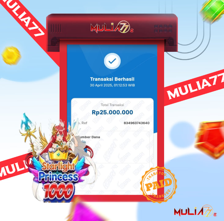 Menang Jackpot Slot Online Gacor MULIA77 Resmi Rp 25.000.000