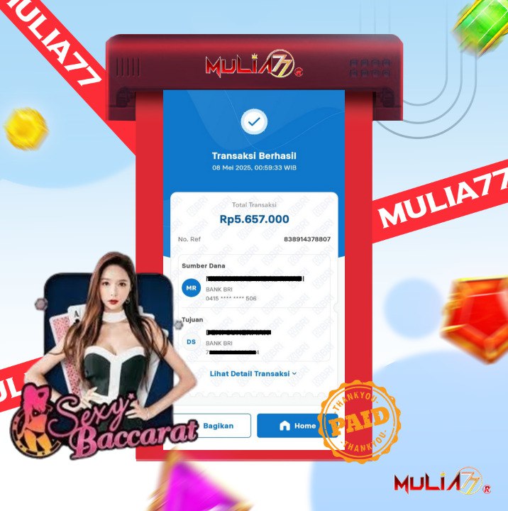Menang Jackpot Slot Online Gacor MULIA77 Resmi Rp 5.657.000