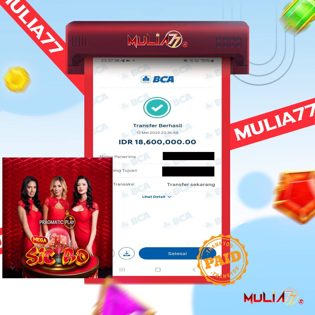Menang Jackpot Slot Online Gacor MULIA77 Resmi Rp 18.600.000