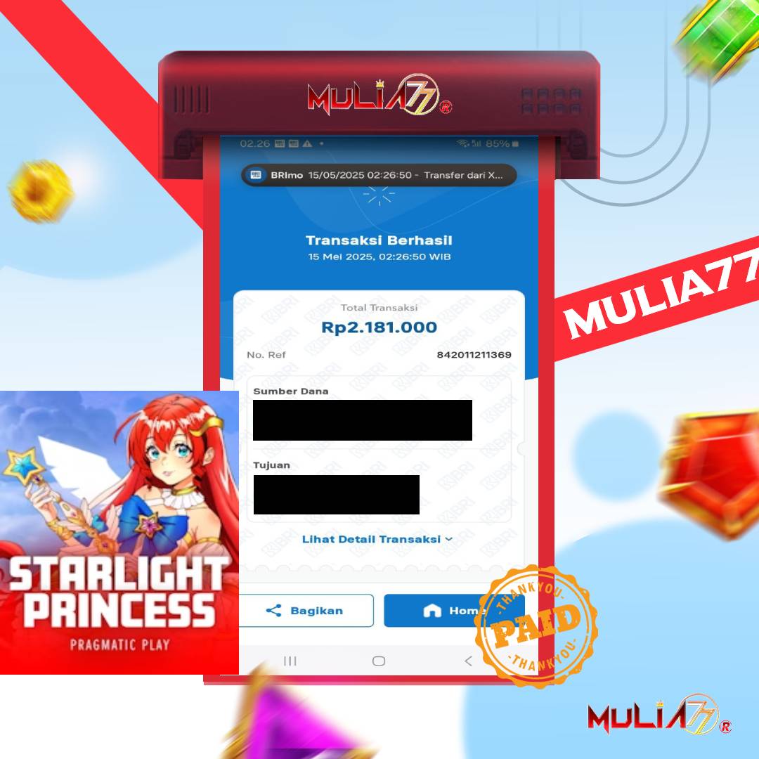Menang Jackpot Slot Online Gacor MULIA77 Resmi Rp 2.181.000