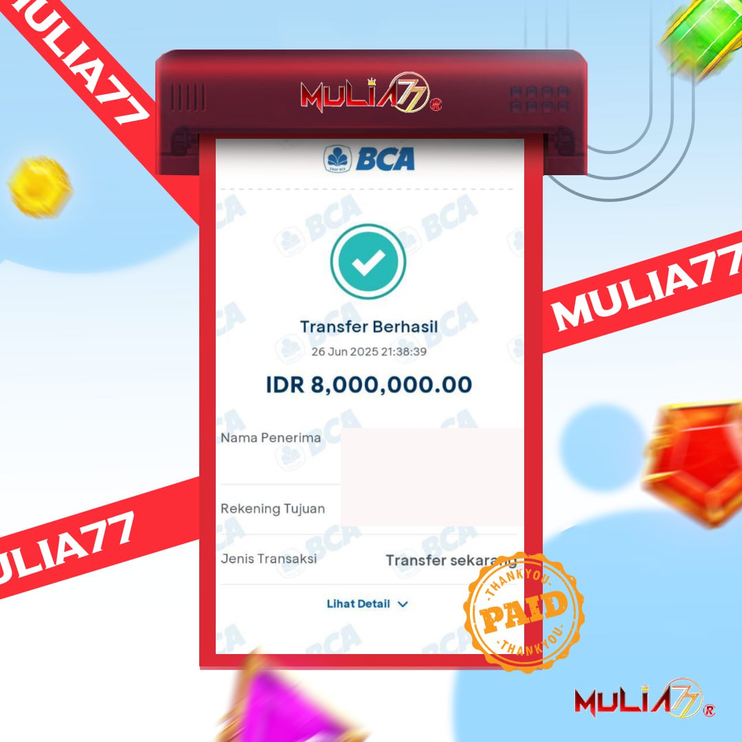 Menang Jackpot Slot Online Gacor MULIA77 Resmi Rp 8.000.000
