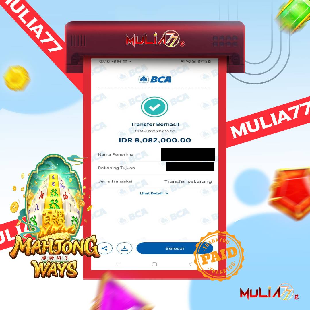 Menang Jackpot Slot Online Gacor MULIA77 Resmi Rp 8.082.000