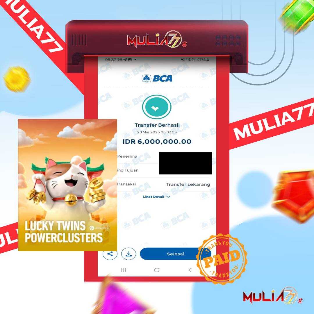 Menang Jackpot Slot Online Gacor MULIA77 Resmi Rp 6.000.000