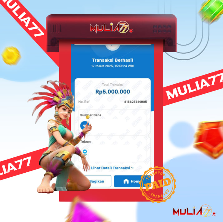 Menang Jackpot Slot Online Gacor MULIA77 Resmi Rp 5.000.000