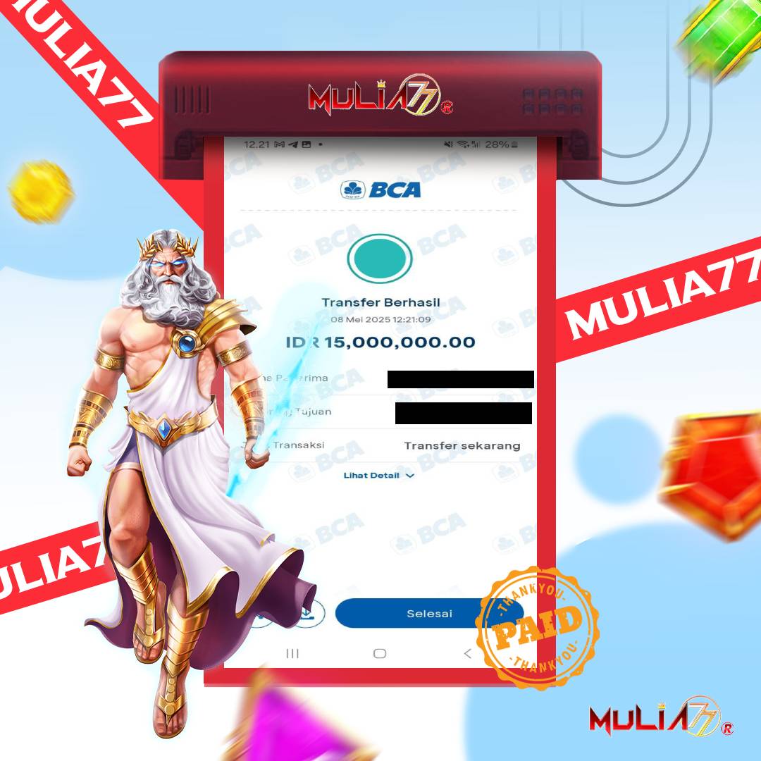 Menang Jackpot Slot Online Gacor MULIA77 Resmi Rp 15.000.000