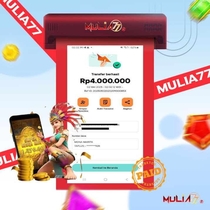 Menang Jackpot Slot Online Gacor MULIA77 Resmi Rp 4.000.000