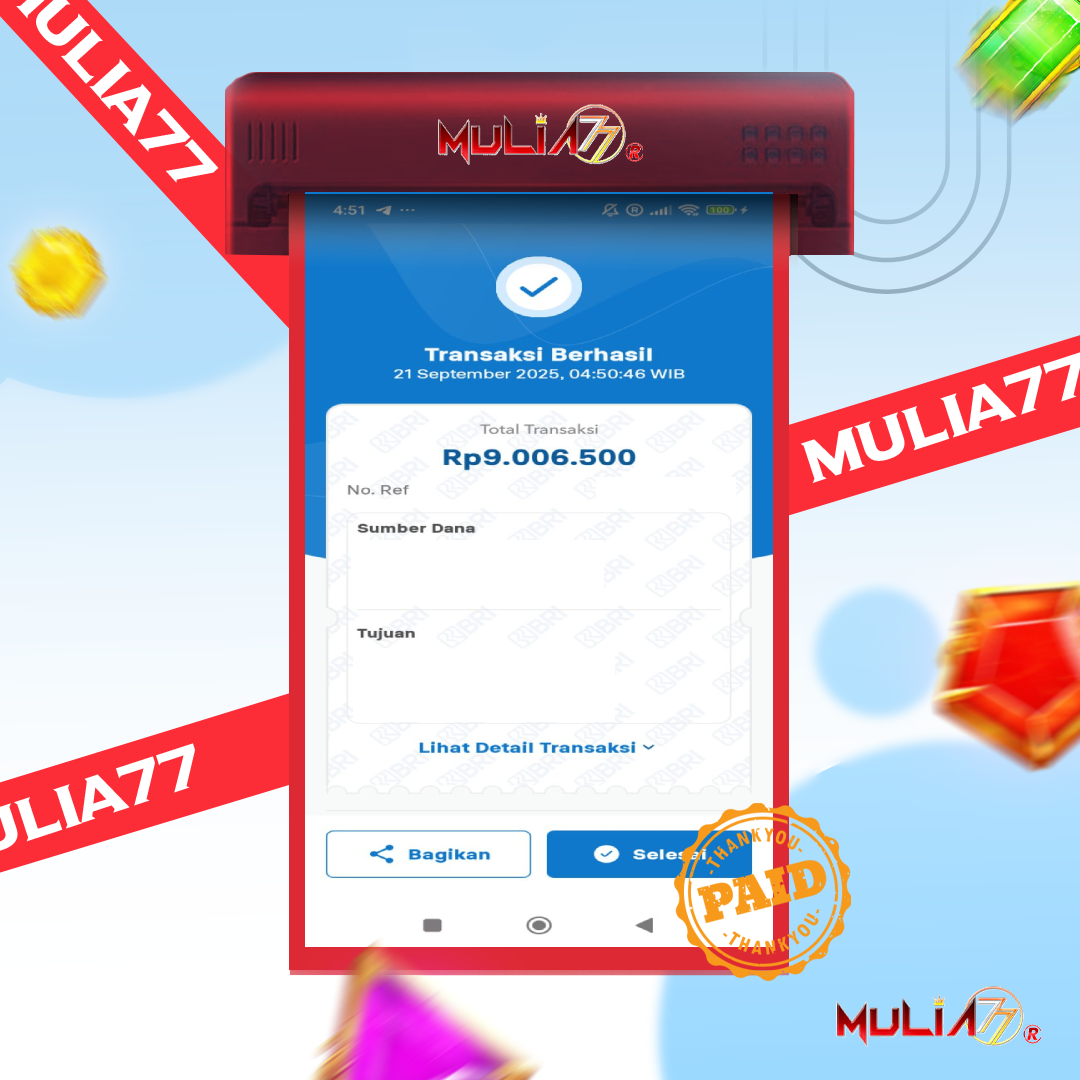 Menang Jackpot Slot Online Gacor MULIA77 Resmi Rp  9.006.500