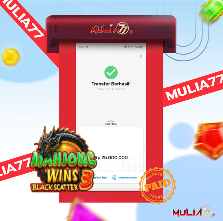 Menang Jackpot Slot Online Gacor MULIA77 Resmi Rp 25.000.000