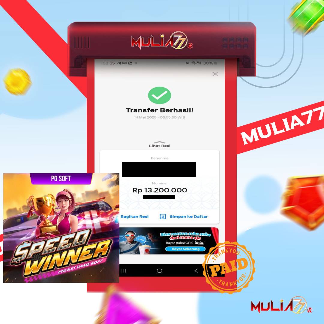 Menang Jackpot Slot Online Gacor MULIA77 Resmi Rp 13.200.000