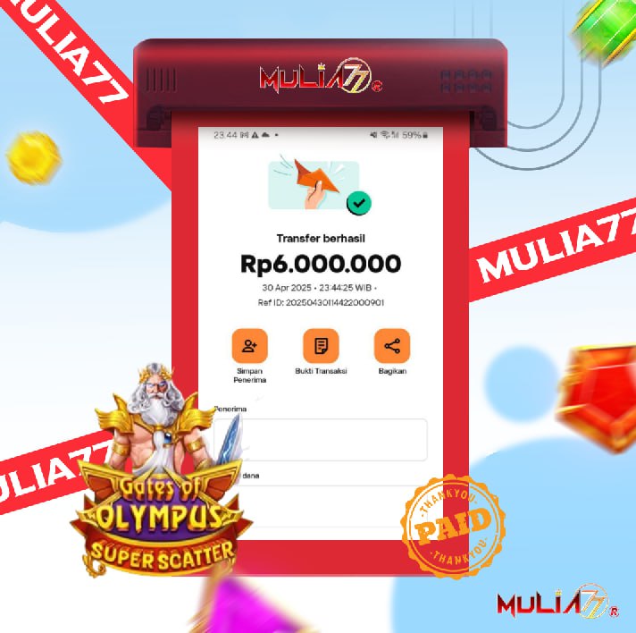 Menang Jackpot Slot Online Gacor MULIA77 Resmi Rp 6.000.000