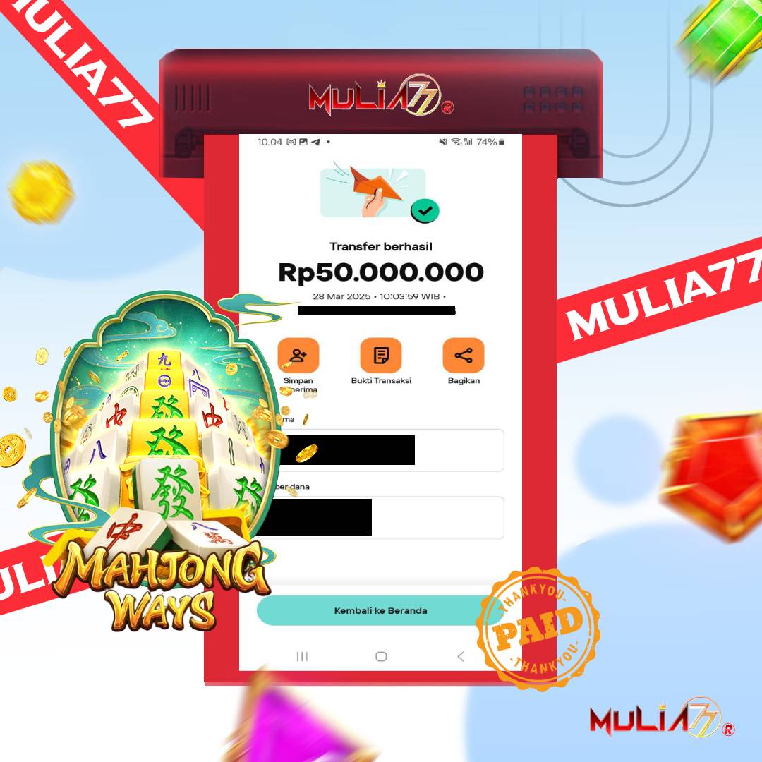Menang Jackpot Slot Online Gacor MULIA77 Resmi Rp 50.000.000