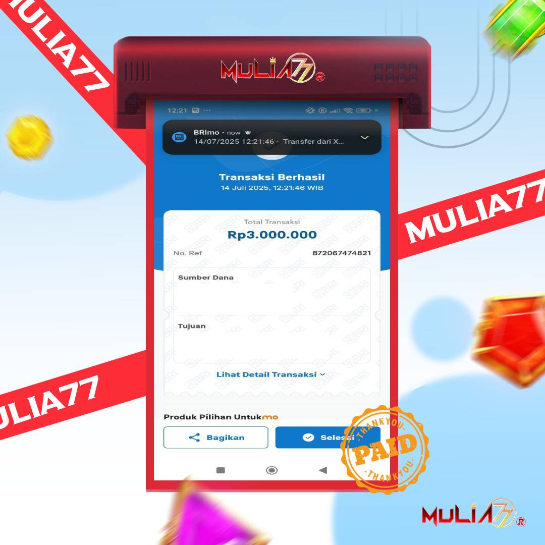 Menang Jackpot Slot Online Gacor MULIA77 Resmi Rp 3.000.000