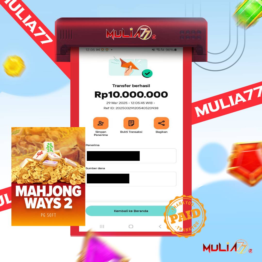 Menang Jackpot Slot Online Gacor MULIA77 Resmi Rp 10.000.000