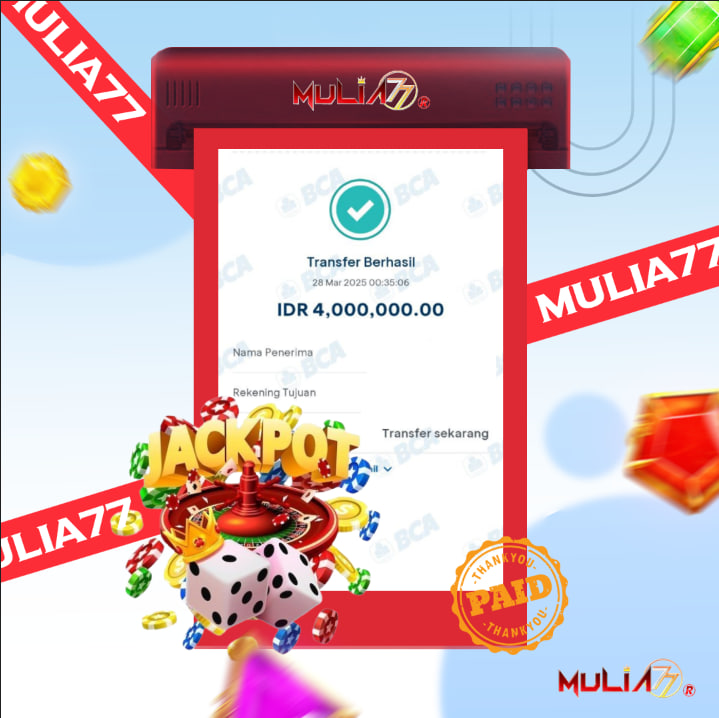 Menang Jackpot Slot Online Gacor MULIA77 Resmi Rp 4.000.000