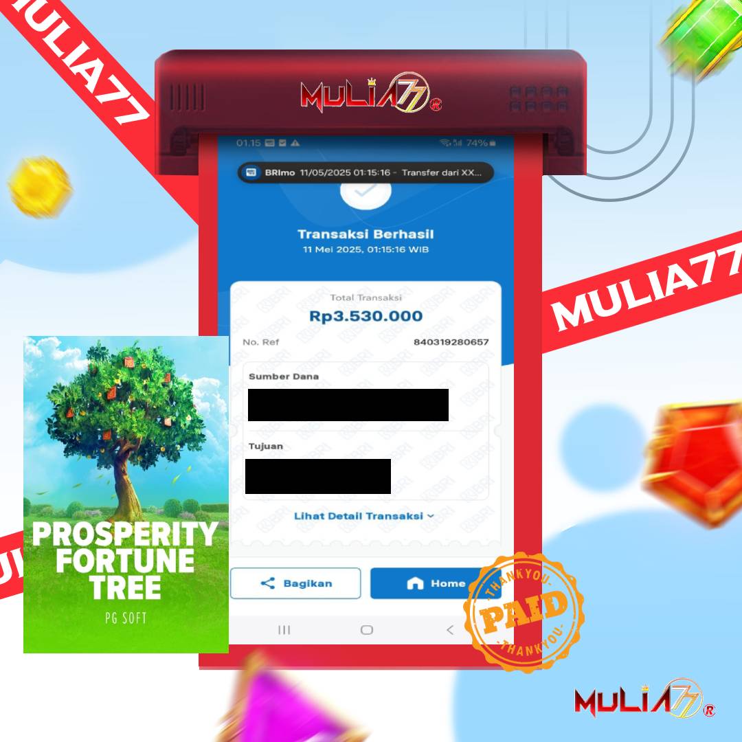 Menang Jackpot Slot Online Gacor MULIA77 Resmi Rp 3.530.000