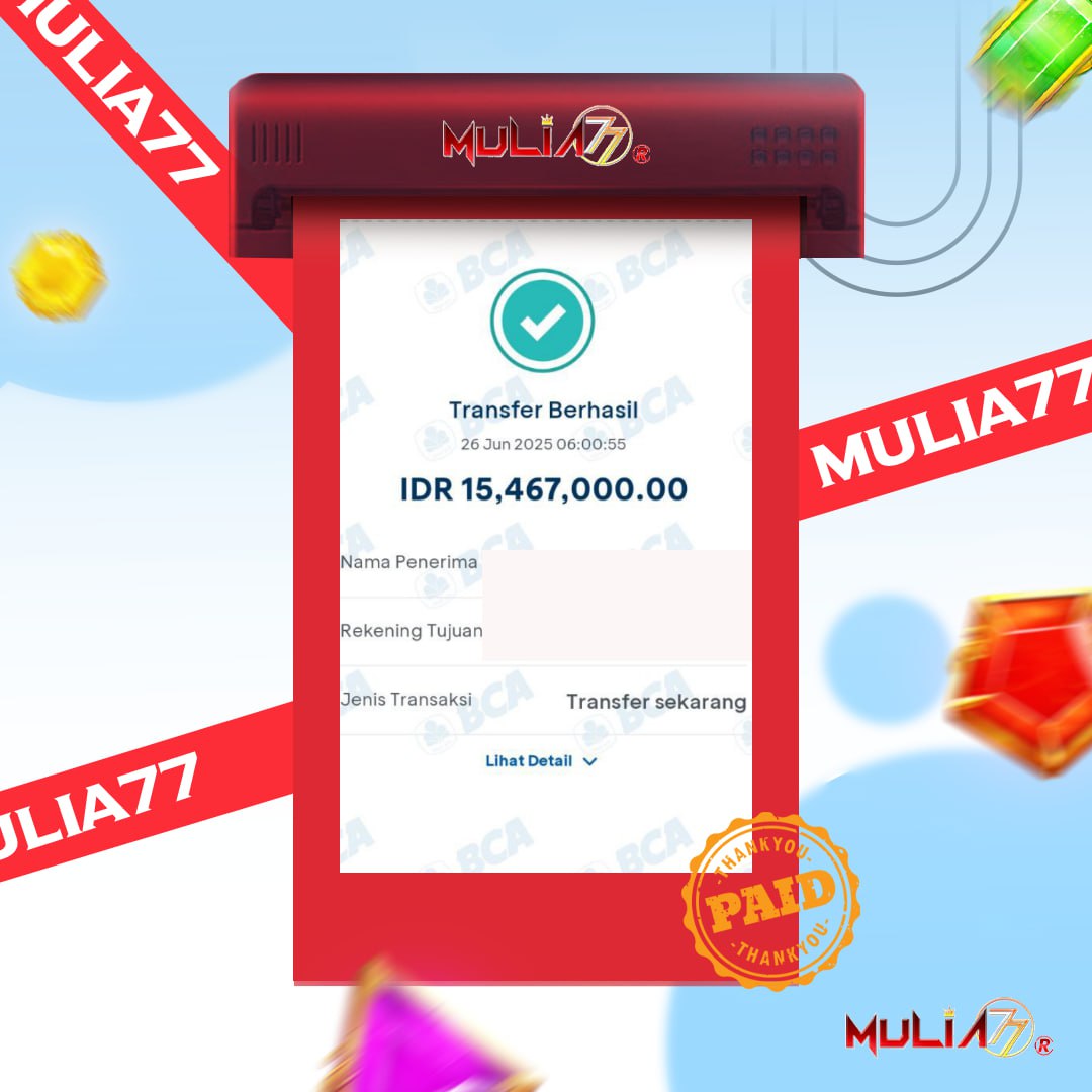 Menang Jackpot Slot Online Gacor MULIA77 Resmi Rp 15.467.000